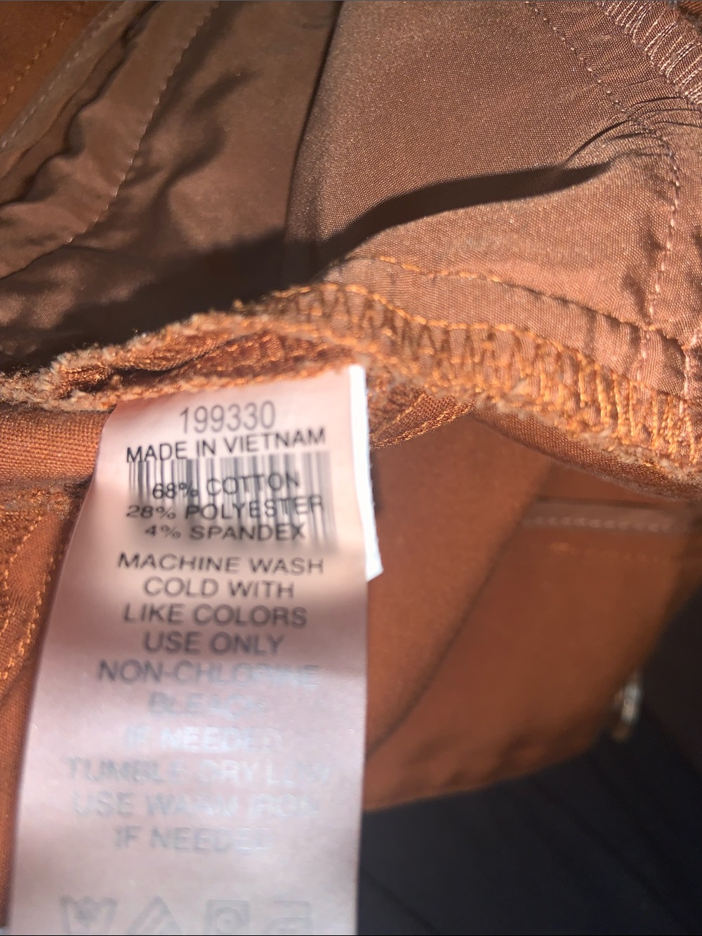 Chaus Rust Straight-Leg Ponte Pants with Zip Accents - Picture 7 of 8
